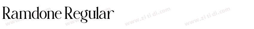 Ramdone Regular字体转换